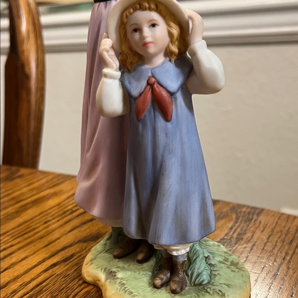 Home Interiors Mother and Child Figurine - Pink and Blue - Picture 3 of 4